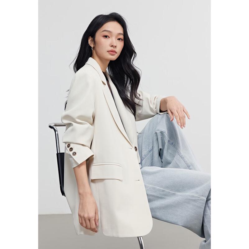 Women's Loose Fit Long Sleeve Blazer