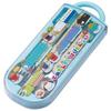Skater Trio Set of Chopsticks, Spoon, and Fork, Toretans and Happy Danbu, for Children, Antibacterial, Made In Japan, TACC2AG-A