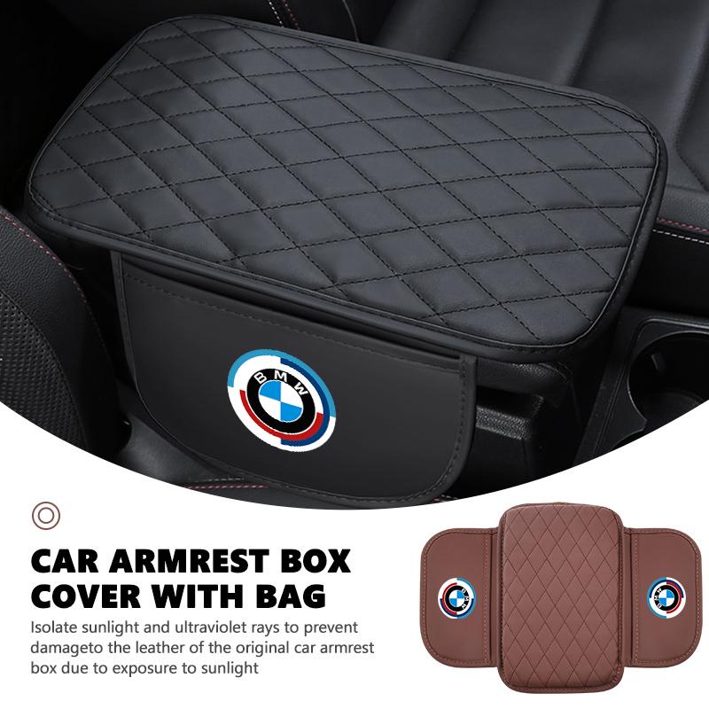 Car Arm Rest Cover With Storage Bag Center Console Elbow Cushion For BMW X1 X2 X3 X4 X5 X6 F49 F39 F25 G01 F16 G06 G07 F25 F30