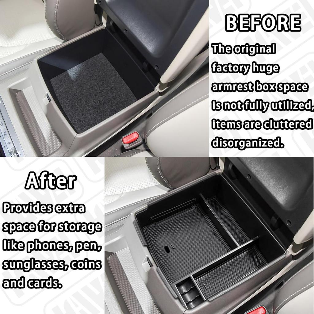 Center Console Organizer Compatible with MPV Accessories Armrest Storage Box, Se