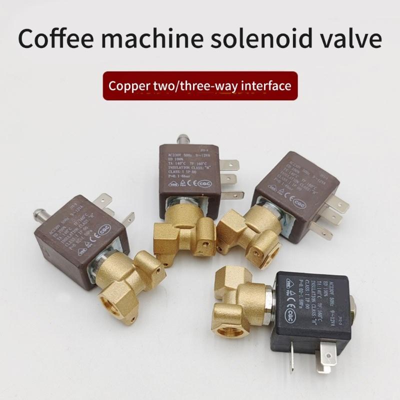 Steam Gas Solenoid Water Valves Replacement Electromagnetic Control Valves for Coffee Maker Steam Air Waters Boiler