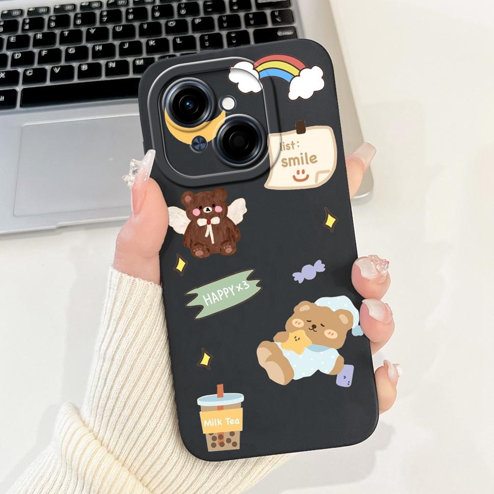 For Tecno Spark Go 1 Case Go1 Cute Cartoon Cover Soft Silicone Fundas Phone Case For Tecno SparkGo Spark Go 2025 Back Cover Capa