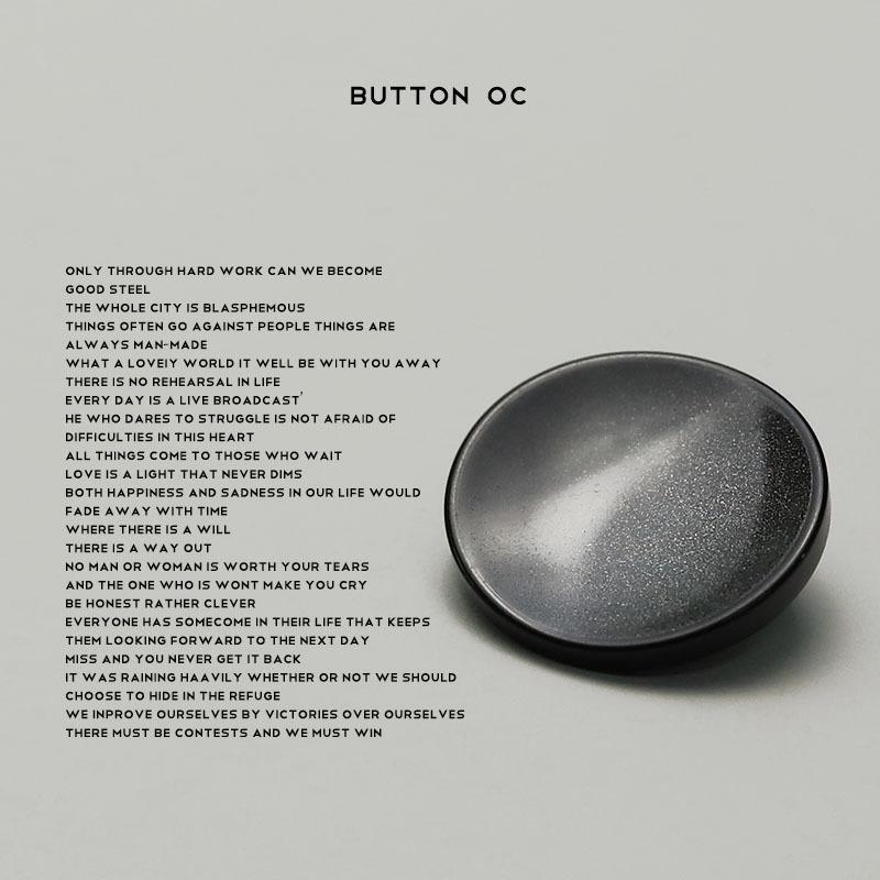 Xiaoxiang Simple Style Clothing Buttons Black White Imitation Shell Suit Coat Sweater Decorative Buttons