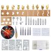 Temperature with Box Wood Burning Pen Tips Kit Soldering Iron Head Set Stencil Pyrography Marking