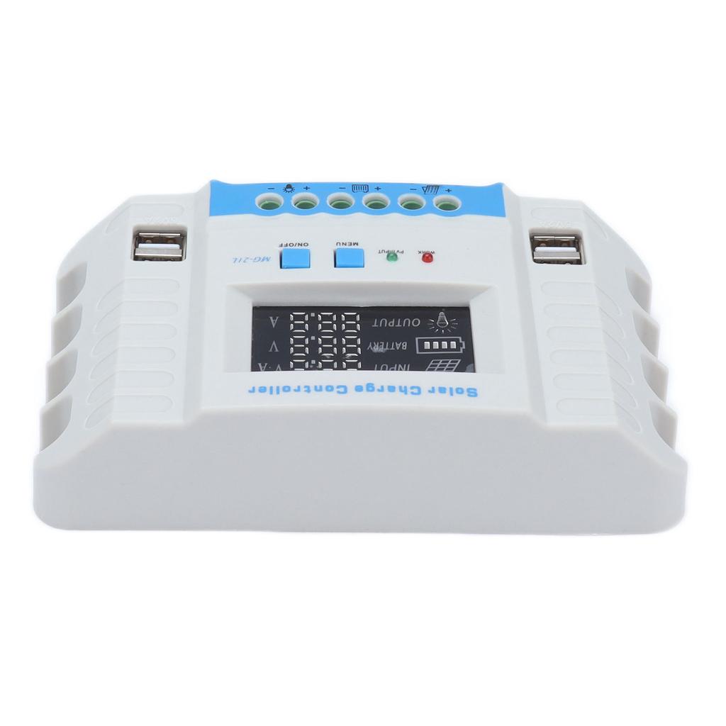Solar Charge Controller LCD Display Electrical Protection Functions Impact Resistance Panel Regulator30A
