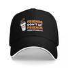 Dunkin Donuts Don't Let Drink Pool Party Baseball Caps Women Men High-end Male Beach Coquette Hat Snapback Cap