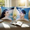 Cool M-Magdalena B-Bay Imaginal Double-Sided Printed Pillow Cover Short Plush Suitable Living Rooms Bedrooms Throw Cushion Cover