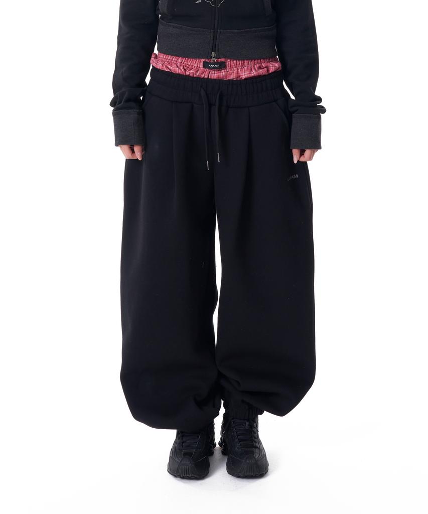 AAKAM Laced Cros2 Patch Sweatpants (Black)