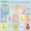 Miniature Ceramic Art Sticker Porcelain Scenery PET Sticker For Journaling Notebook Photo Album Scrapbooking Supplies