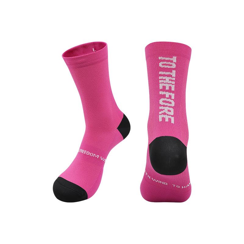 Premium Unisex Mid-Calf Running Socks, Terry Bottom, Ideal for Cycling and Fitness