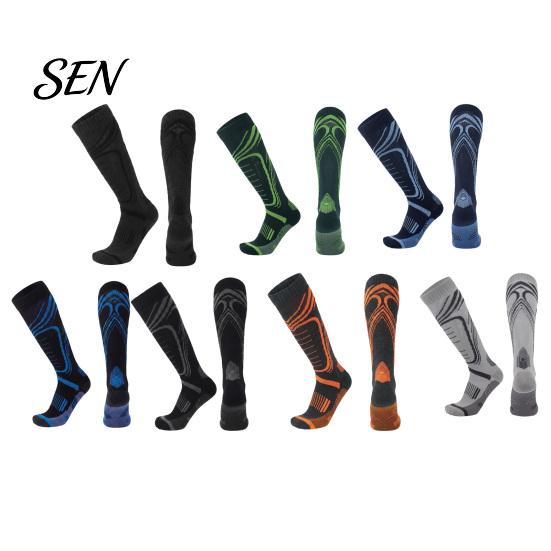 Thermal Ski Socks Soft Cotton for Men, Thickened Snowboard Socks, Breathable Non Slip Daily Moisture Wicking Athletic Outdoor Sports and Wear