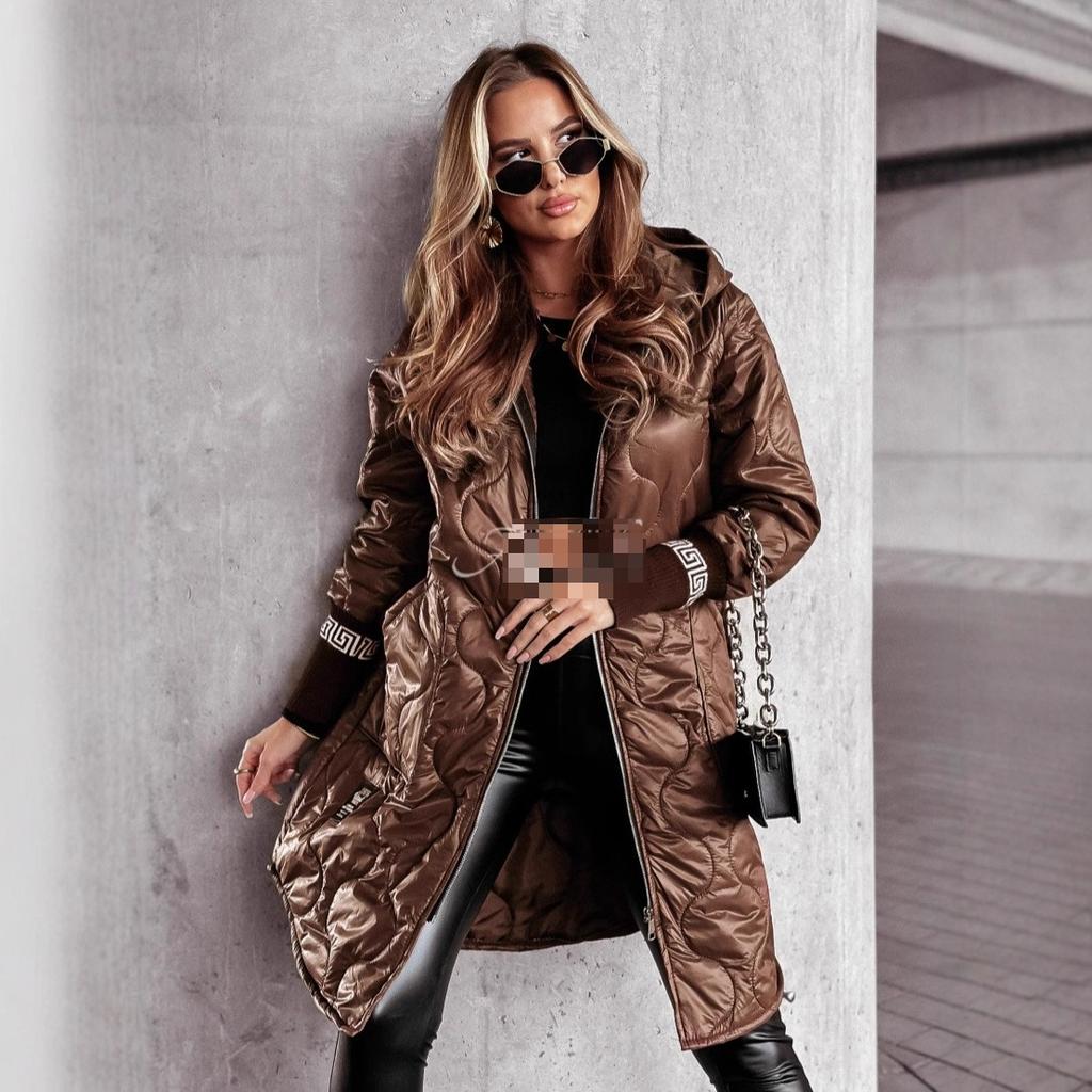 2026 Autumn/Winter New Women's Fashion Korean Style Embossed Design Lightweight Slimming Cotton Jacket