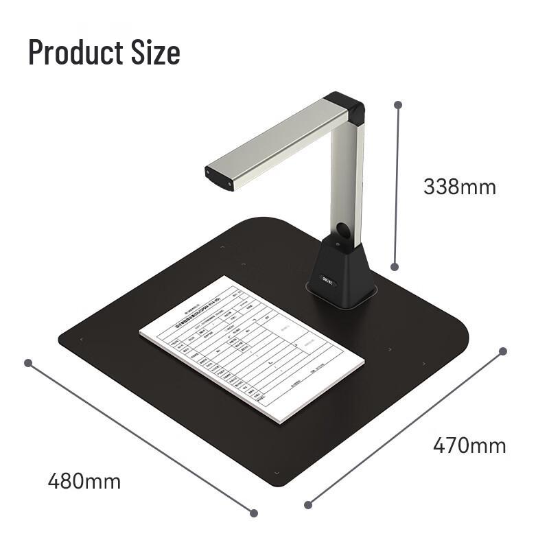 Deli 15163S A3 22MP Document Camera Scanner CN plug (adapter included)
