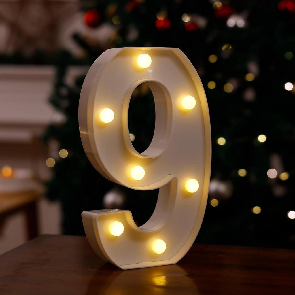 LED Letter & Number Lights: Multicolor Decorations for Birthdays, Proposals, Weddings, and Parties