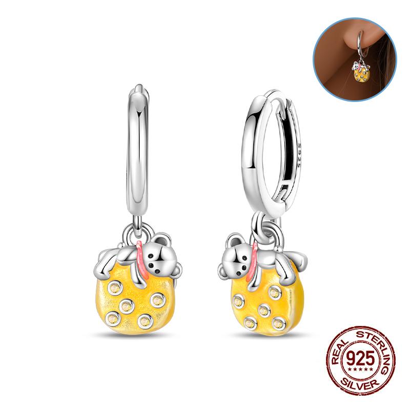 Damen Kupfer Ohrringe Rosa Liebe Sterne Muschel Süße Blume Süß Romantisch Date Party Hochzeit Exquisiter Schmuck Geschenke