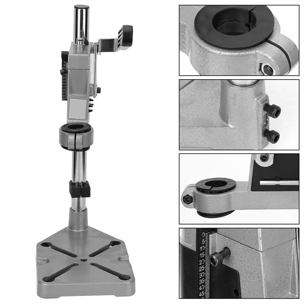 Benchtop Clamp Drill Press Stand, Workbench Repair Tool Clamp Vertical Drill Stand