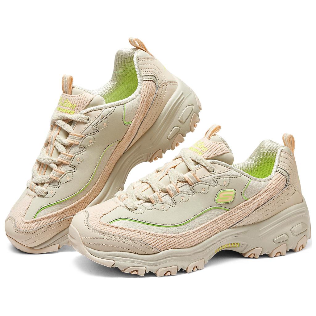 Skechers DLites Fashion Comfortable Low-Top Dad Shoes Women Sneaker Light-Pink 150242-NTMT