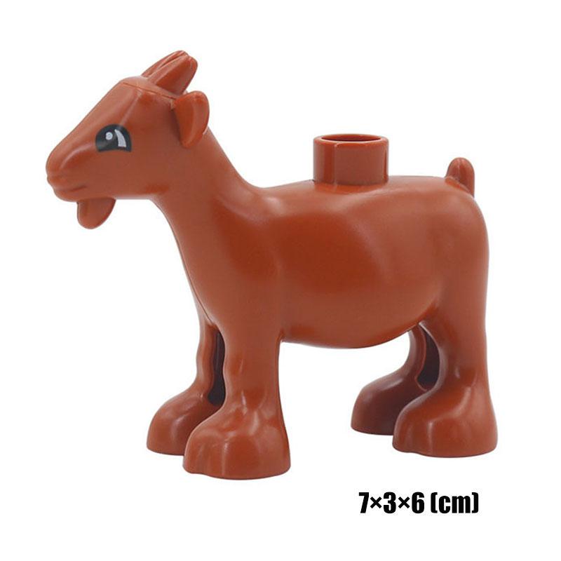 1Pcs Big Block Building Classic Marine Animal Wildlife Penguin Whale Compatible Duplo Bricks Set Supplement Toy For Children