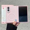 for Magsafe Z Fold8 Wide PU Leather Candy Color Wireless Charge Case for Samsung Galaxy Z Fold 8 Screen Protector Magnetic Cover