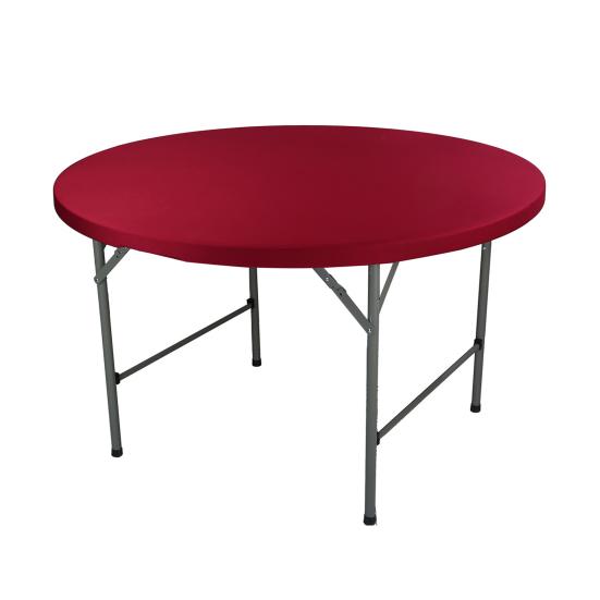 Elastic Round Table Cover Wrinkle-Resistant Fabric Universal Protection Indoor Outdoor