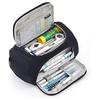 SHEFEITE Kids Pencil Pouch Large Capacity Multifunctional Waterproof Oxford 19x12x12cm Black