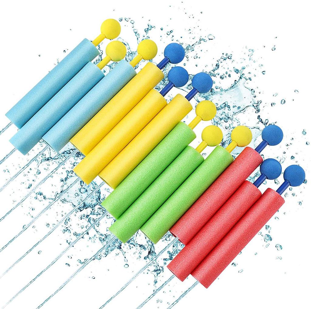 12pcs Water Guns Foam Water Blaster Squirt Guns for Kids Gift Toys Perfect Outdoor Play Game Summer Garden Swimming Pool Beach
