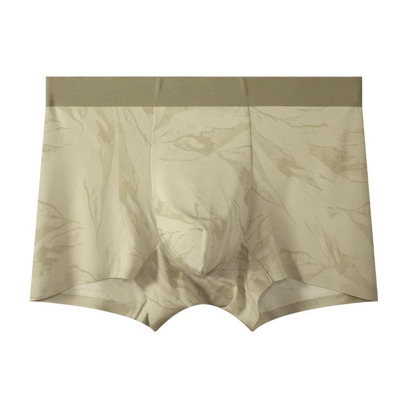 

Летнее мужское нижнее белье Ледяной шелк Антибактериальное Дышащее Плоский угол Мужское нижнее белье Мужские трусы-боксеры XL