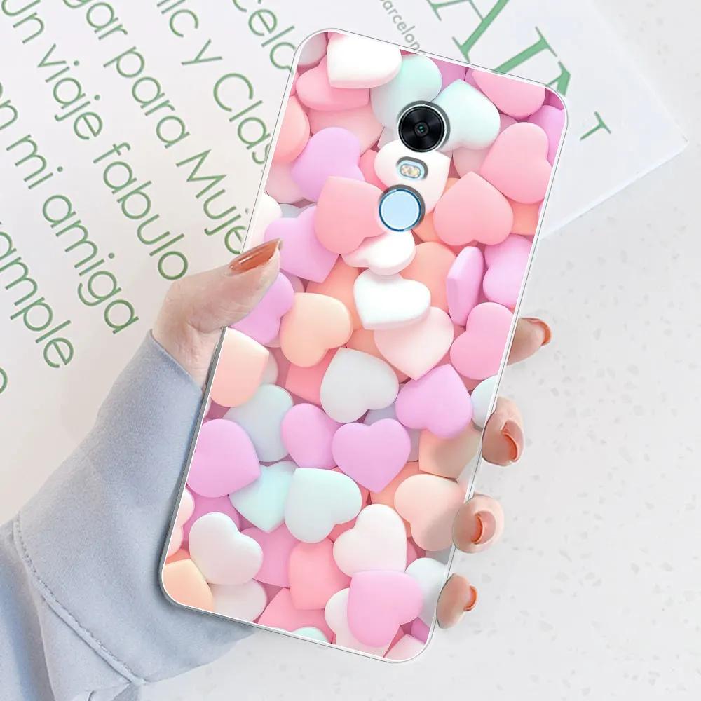 For Xiaomi Redmi 5 Plus Case Redmi 5 Case Marble Transparent Case For Redmi 5 5 Plus Protective Silicone Clear Phone Bumper Bags