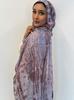 Ethnic Style Satin Polyester Shawl With Warmth Sun Shade For Women
