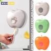 Appelvormige Vershoudzak Dispenser Wandmontage Keuken Opbergdoos Plastic Zak Organizer Ruimtebesparend Keukengereedschap