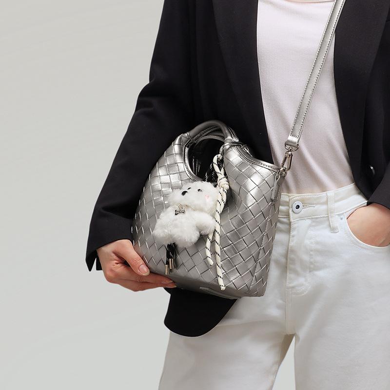 Woven Bag 2025 New Women's Bag Summer Handbag Small Bag Versatile High-End Commuter Shoulder Crossbody Bag