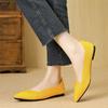 Fashion Multi-Color Ladies Princess Shoes Stretch Fabric Flats Woman Spring Polyester Ballets Pointed Toe Slip On Femme Washable Loafers