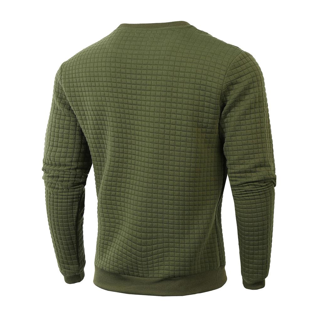 Men's Loose Fit Knit Long Sleeve Neck Sweatshirt and Sweatpants Set Casual Athletic Tracksuit for Fall and Winter