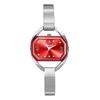 YaLaLuSi Elegant Gold Bangle Ladies Watch Green Dial Tiny Crystal Index Quartz Wristwatch Vintage Watch Premium Gift Box