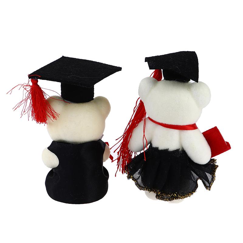 12Cm Standing Graduation Ceremony Bear Doll Flower Bouquet Decoration