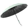 New 16-bone Vinyl Automatic Double Umbrella Business Gift Umbrella Three-fold Wind-resistant Reinforced Folding Umbrella Umbrella Plus