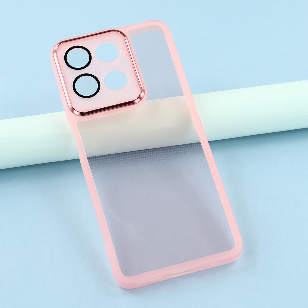 Pro Motorola Moto G15 4G Pouzdro Galvanizovaný Rámeček Fotoaparátu TPU Kryt Telefonu