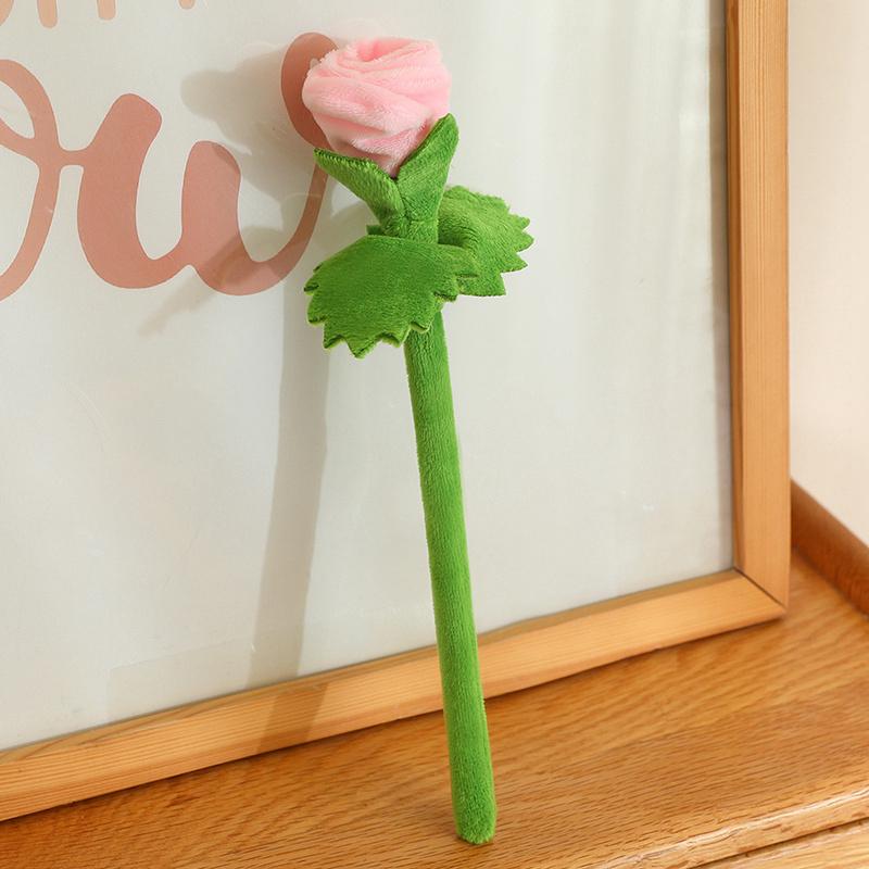 Kreative Einzelzweig Lebensechte Blume Plüschtiere Niedliche Bunte Rose Sonnenblume Tulpe Lilie Insekten Spielzeug Amüsante DIY-Kombination 20-30  cm