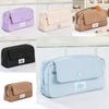 Multilayer Canvas Pencil Case With Large Capacity For Students And Office Use