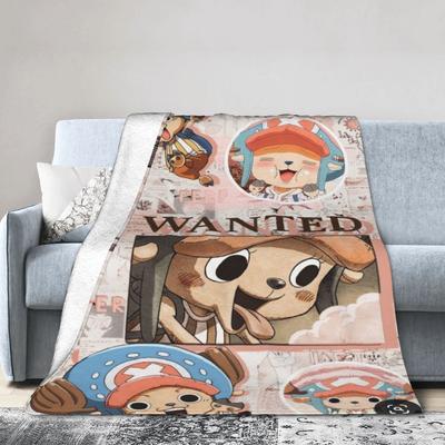 Luffy Zoro Tony Chopper anime Koc Ultra-Miękki Polar Leczniczy Prezent Koc Rzutowy Dywanik