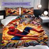1PC Spider-Man Pattern Bedding Quilt Set Quilt Cover Pillowcase Home Decoration Birthday Gift (1 * Duvet Cover + 2 * Pillowcase, Without Core)