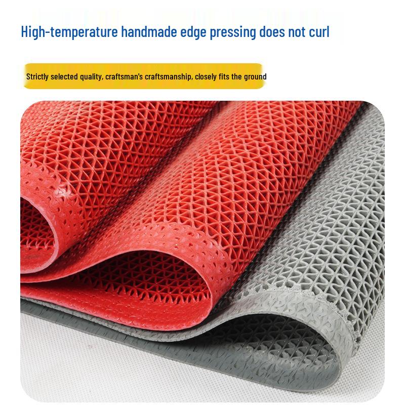 Protiskluzová voděodolná koupelnová vstupní rohožka - Zesílené PVC, Dutý design