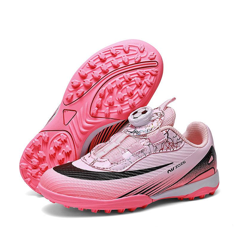 Rotary Buckle Children'S Football Shoes Men And Women Teenagers Broken Nail Indoor Sneakers Student Football Training Sneakers