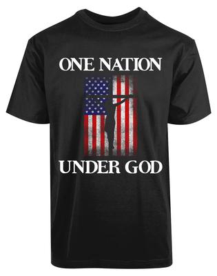 One Nation Under God US Flag 2nd Amendment Patriotic Gift Mens TShirt Summer Cotton Short Sleeve ONeck Unisex T Shirt New