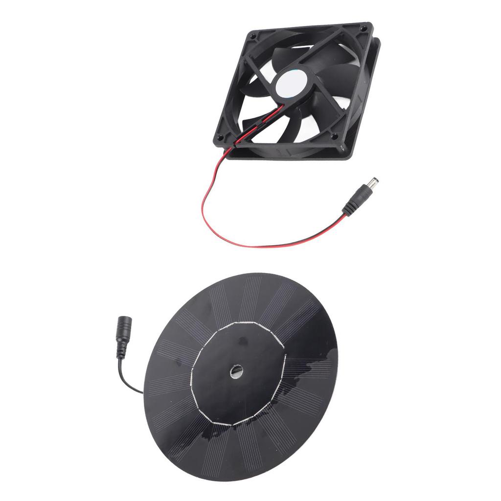 5W Chicken Coop Exhaust Ventilation Fan Monocrystalline Silicon Pet Cat Dog House Solar Fan for Farm