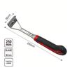 Portable Paint Scraper Tool with Aluminum Alloy Blade and Ergonomic TPR Handle for Floor Varnish and Decorative Paint Removal