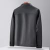 FAPAI Men's Stand-Collar Genuine Leather Jacket