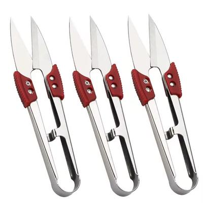 Stainless Steel U Thread Scissors Clippers Fabric Cutting Sewing Scissors Precision Cutting Sharp Blades Embroidery Shears