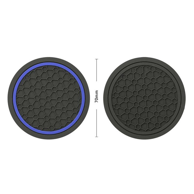 High Quality 2 Pcs Car Auto Cup Holder Anti Slip Insert Coasters Pads Interior Accessories For Most Cups Accessories