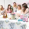 Juweked 3 Pcs Blue Elephant Baby Shower Tablecloth for Boy It's A Boy Baby Shower Tablecloth Gender Reveal Decor, 70.8" x 42.5"